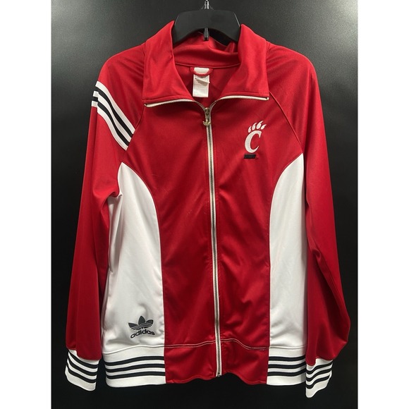 Vtg Adidas Mens XL Embroidered University‎ of Cincinnati Full Zip Track Jacket - Picture 1 of 7